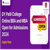 DY Patil College Online BBA and MBA Open for Admissions 2024; Apply Now